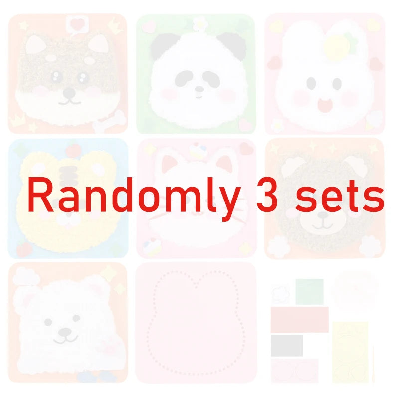 First Sewing Kit for Beginner Kids Arts Crafts DIY Embroidery Projects Animal Dolls Set Gift for Girls Boys Learn to Sew Felt