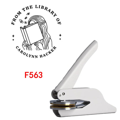 Custom Embosser Stamp,From the Library Embosser,Personalized Book Embosser Stamps,Custom Logo,Magic School,Gift for Book Love
