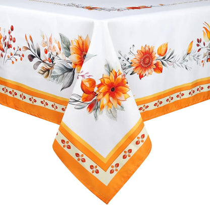 Autumn Maple Leaf Rectangle Tablecloth Table Decor Thanksgiving Waterproof Table Cloth for Wedding Party Thanksgiving Decorat