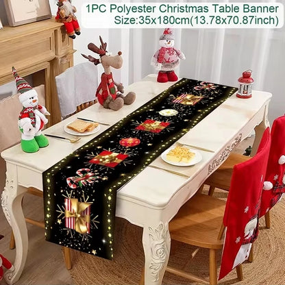 Table Runner Christmas Decoration For Home Decor 2025 Gifts - 40