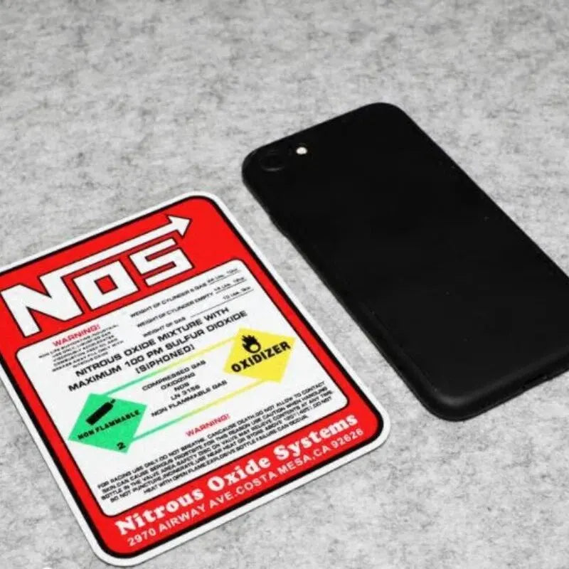 For Drag Racing Creative Car Racing Stickers NOS Nitrous Oxide Systems Stickers Tuning Racing Vinyl Motocross Racing Car Styl