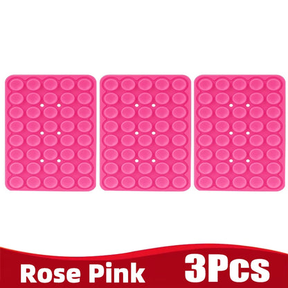 Silicone Suction Cup Phone Holde Multifunctional Fixed Anti-slip Mobile Fixture Double Sided Detachable Phone Rubber Sucker P
