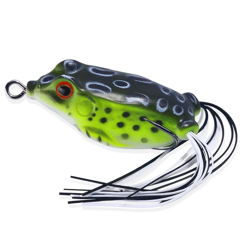 Popper Frog Soft Lure Predator Fishing Topwater Wobblers Walk Fish Lure for Catfish 4cm 5cm 5.8 cm Fishing Tackle​