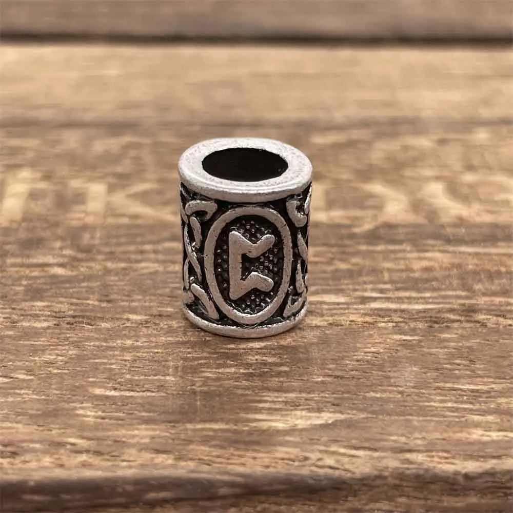 Nostalgia 1pcs Tree Of Life Bead For Hair Beard Braids Norse Runes Viking Symbols Beads For Bracelet Jewelry Making - PERTHRO