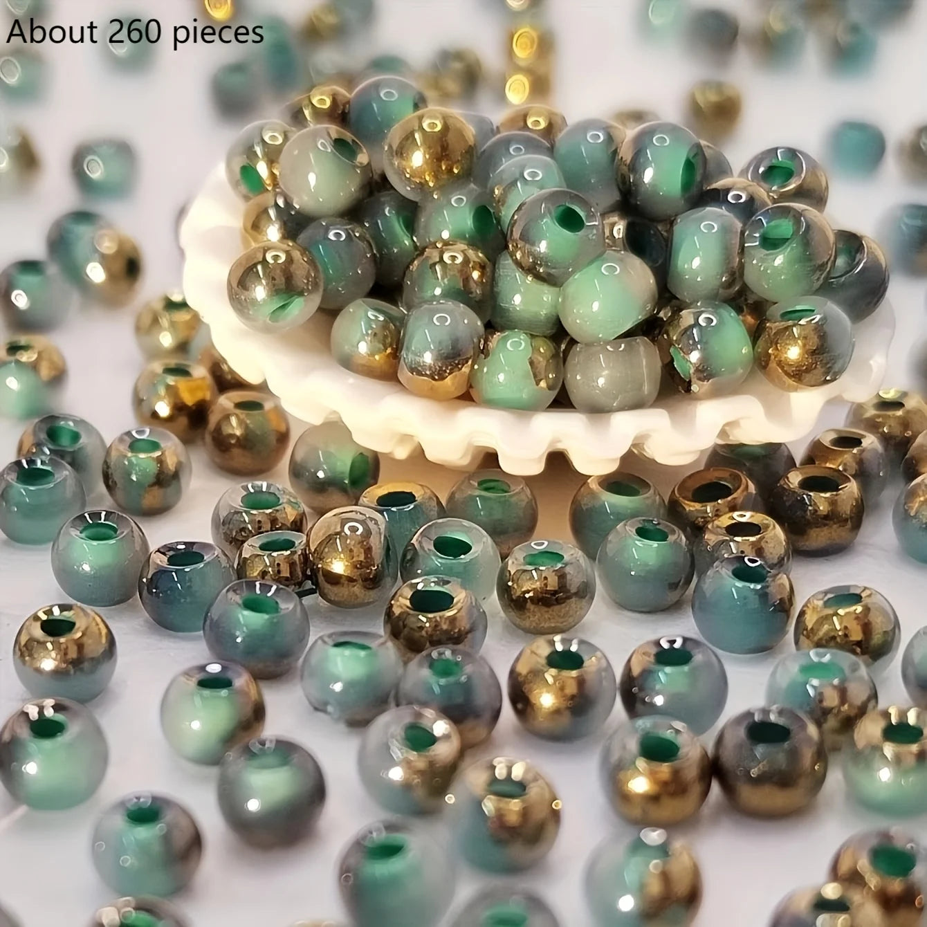 DIY Handmade Jewelry Materials with Round Beads, Colorful Beading, Accessories for Making Bracelets, Earrings and Necklaces -