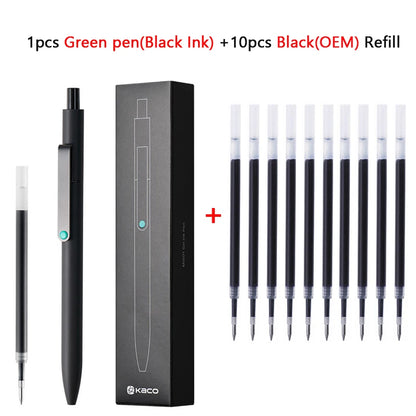 KACO 0.5mm MIDOT Gel Ink Pens, Quick-drying Press Smooth Writing Pen, High Volume for Taking Exams Grading Homework Doing Pap