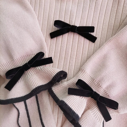 New 6-38mm Colour Single Face Line Velvet Ribbon for Bowknot Christmas Ribbon Party Decorations