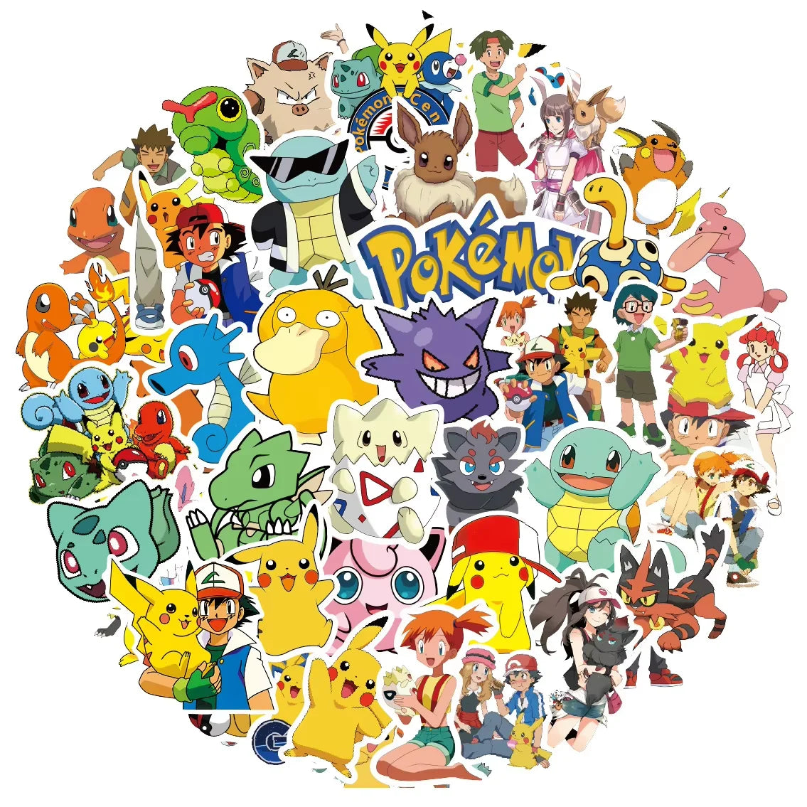PokeMons Theme Party Favors Slap Bracelets Stickers Balloons Party Gifts Goodie Bag Stuffers Fillers Birthday Party Decoratio