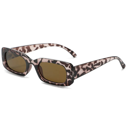 Sexy Small Oval Women's Sunglasses 2025 New Fashion Leopard Brown Hot Sun Glasses Female Retro Colorful Shade Eyeglass - leop