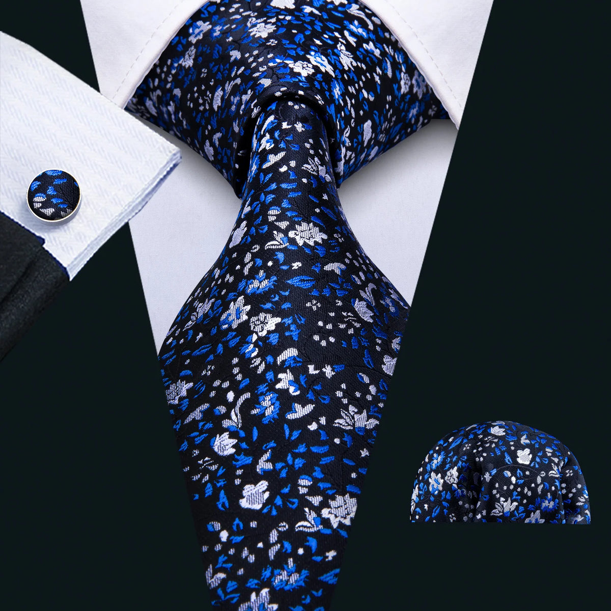 Men Tie Gold Navy Blue Striped Tie Barry.Wang 3.4" Jacquard Party Wedding Woven Fashion Designers Necktie For Men silk Busine