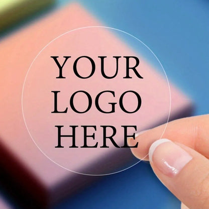 Custom Design Stickers for Any Occasion - Upload Logo/Photo to Create Personalized Decals, Event Decor & Gift Labels - transp