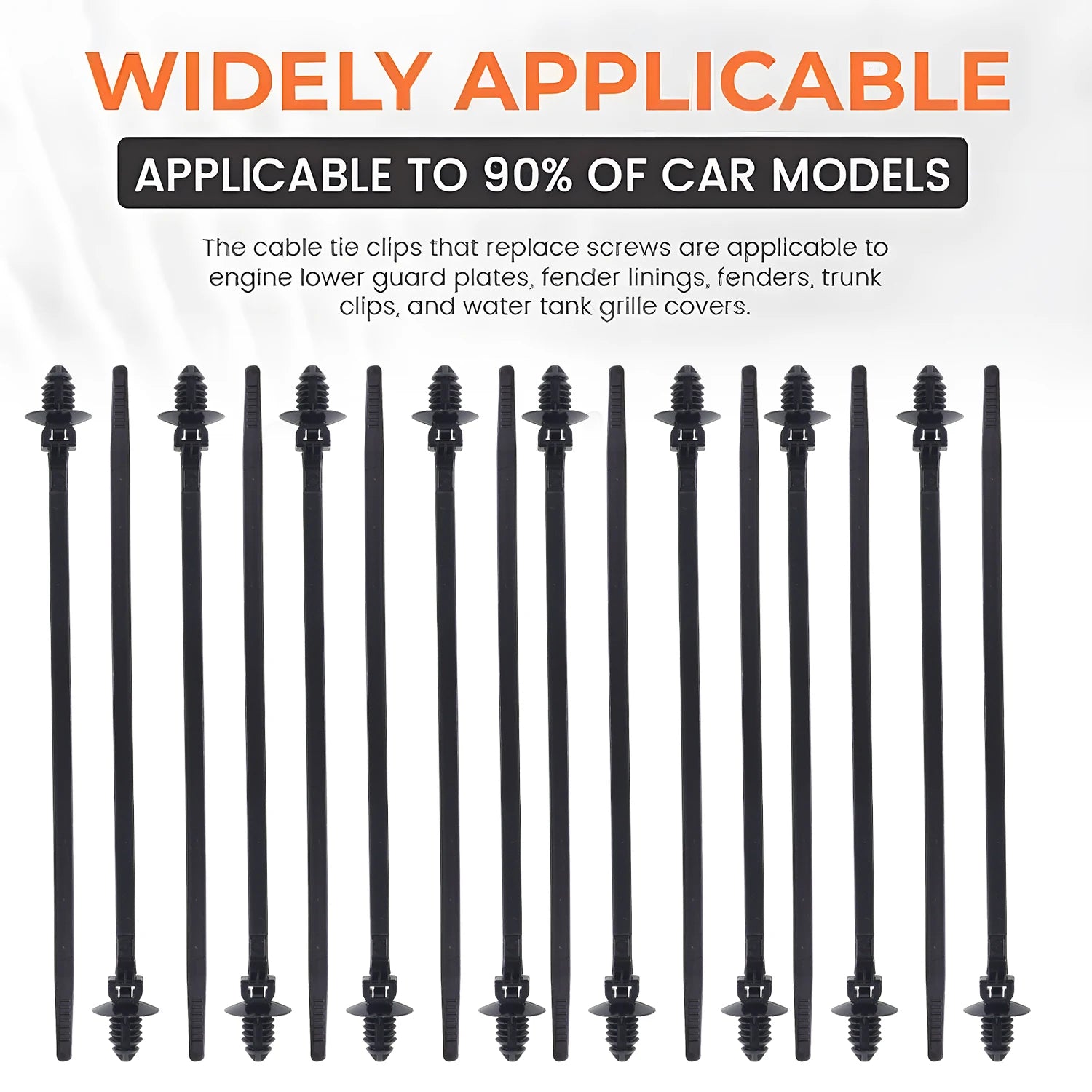 Push Mount Cable Ties Clip Self Locking Zip Tie for Car Automotive Wire Harness Nylon Straps Wire Cable Management Fastener