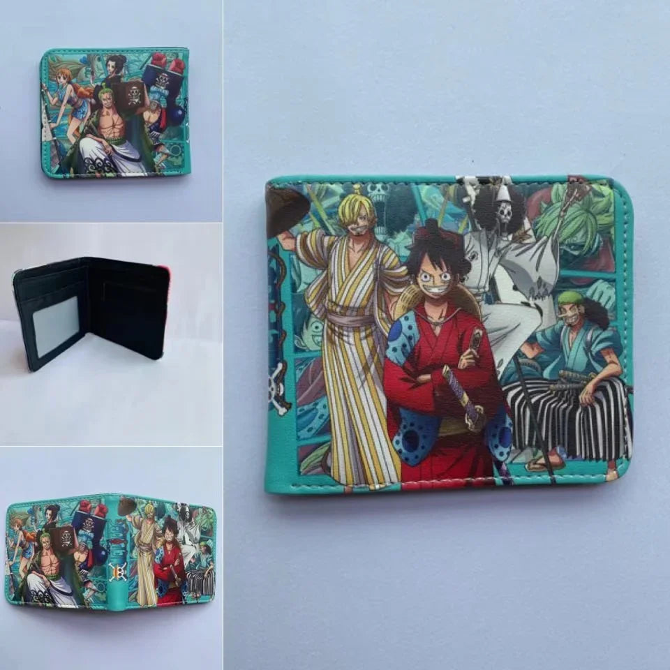 Anime One Piece Monkey D Luffy Roronoa Zoro Stylish and Simple Foldable Wallet Student Coin Purse Cute Things for Girls - 4