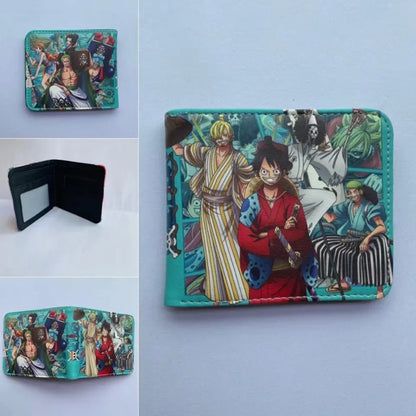 Anime One Piece Monkey D Luffy Roronoa Zoro Stylish and Simple Foldable Wallet Student Coin Purse Cute Things for Girls - 4