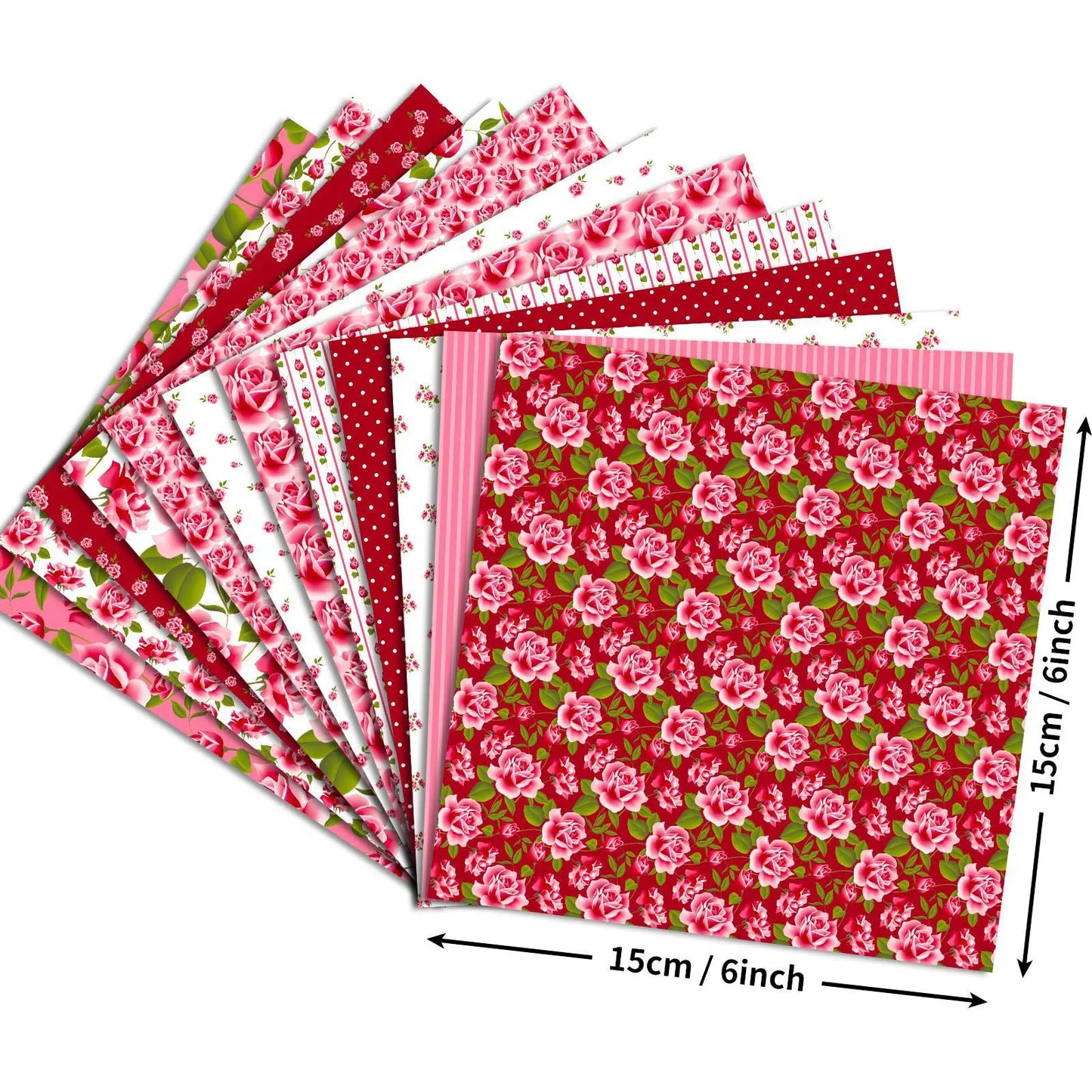 12 Sheet Scrapbooking Paper 15x15cm, Christmas Journal Planner Paper Pad Cardstock Backgrounds Card for DIY Art Craft Decorat