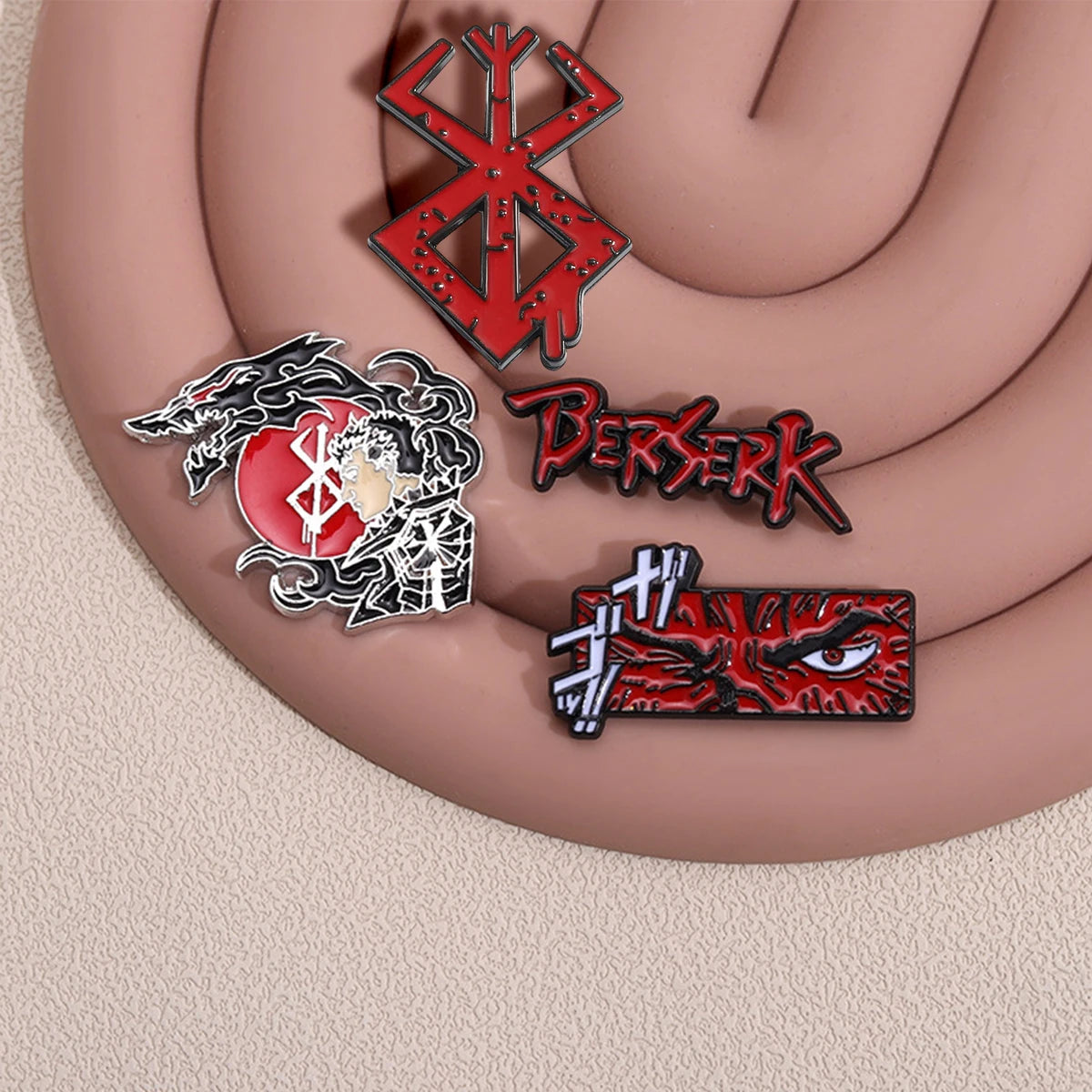 Berserk Beherit Anime Game Red Cartoon Brooch Lapel Pin Backpack Hat Clothing Accessories Badge Jewelry Gift For Friends