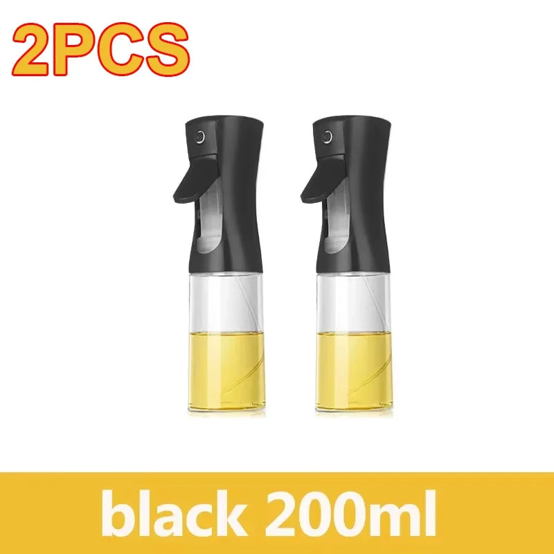 200/300/500mlOil Spray Plastic Household Kitchen Oil Spray Bottle Or Oil Brush Nebulizing Mist Filling Cooking Dual Use BBQ -