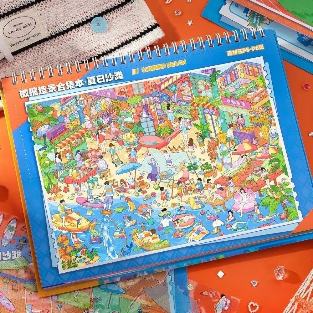 Store Code Goods Store Code Goods Series Sticker Stacking Sticker PET Material Sticker Book 3D Design DiY Cut Design