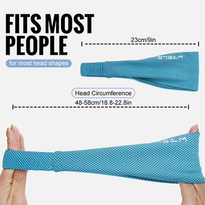 Summer Sport Headband Breathable Fitness Sweatband Non Slip Elastic Tennis Headband Sweat Wicking Lightweight Running Hairban