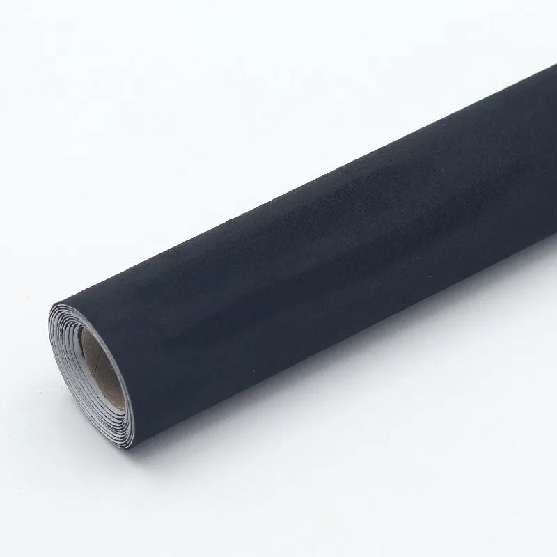 30x100cm Black Fabric Self-adhesive Adhesive Cloth for Car Interior Modification Door Panel Workbench DIY Supply