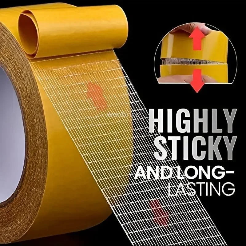 Extra Powerful Double Sided Adhesive Super Strong Double Sided Tape Non-slip Waterproof Translucent Mesh Tape Kitchen Bathroo