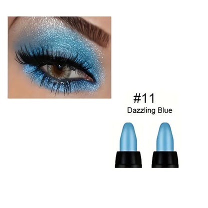 16 Colors Pearlescent Eyeliner, Color Glitter Waterproof Long-Lasting Eye Makeup Non-smudge Eyeliner - 11
