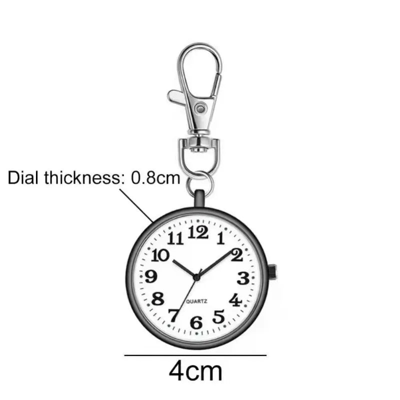 New Tiny Cute Quartz Pocket Watch with Keyring Men Women Quartz Watch for Nurses Doctors Students Minimalist Watches Child Gi