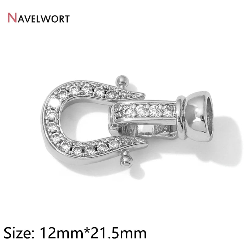 18K Gold Plated Brass Metal Connector Clasps For Jewelry Making,Locks For Bracelet,Pearl Necklace Clasps,Jewelry Accessories 
