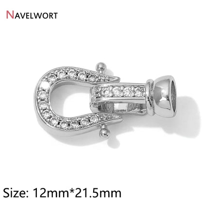 18K Gold Plated Brass Metal Connector Clasps For Jewelry Making,Locks For Bracelet,Pearl Necklace Clasps,Jewelry Accessories 