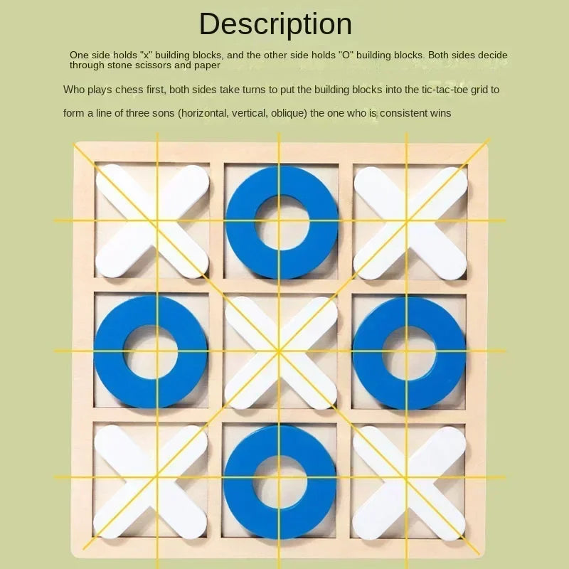 New Montessori Wooden Toy Mini Chess Play Game Jigsaw Board Games Early Educational Interaction Toys for Kids Party Battle Ga