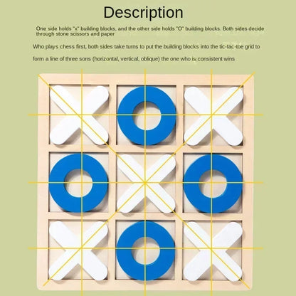 New Montessori Wooden Toy Mini Chess Play Game Jigsaw Board Games Early Educational Interaction Toys for Kids Party Battle Ga