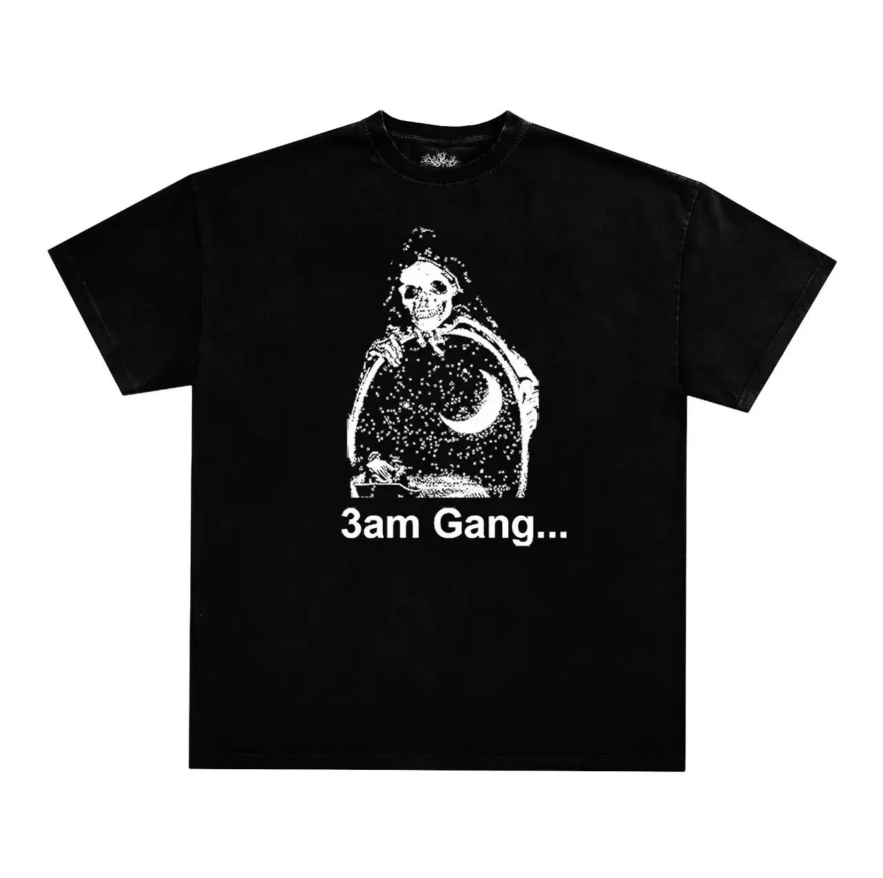 American Goth Haunted Mound Graphic T-shirt Printed Men Women Y2K Grunge Summer Short-sleeved Oversized T-shirt Streetwear To