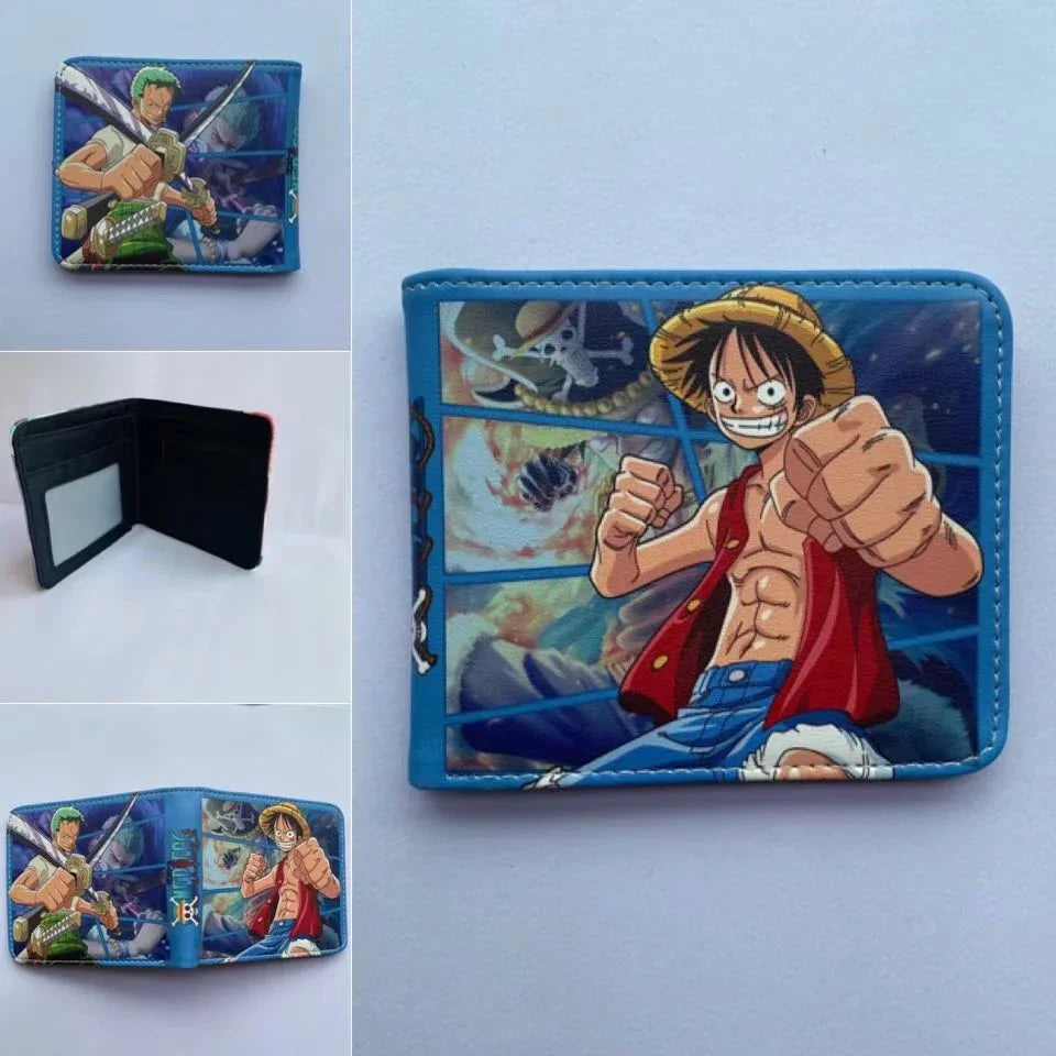 Anime One Piece Monkey D Luffy Roronoa Zoro Stylish and Simple Foldable Wallet Student Coin Purse Cute Things for Girls - 5