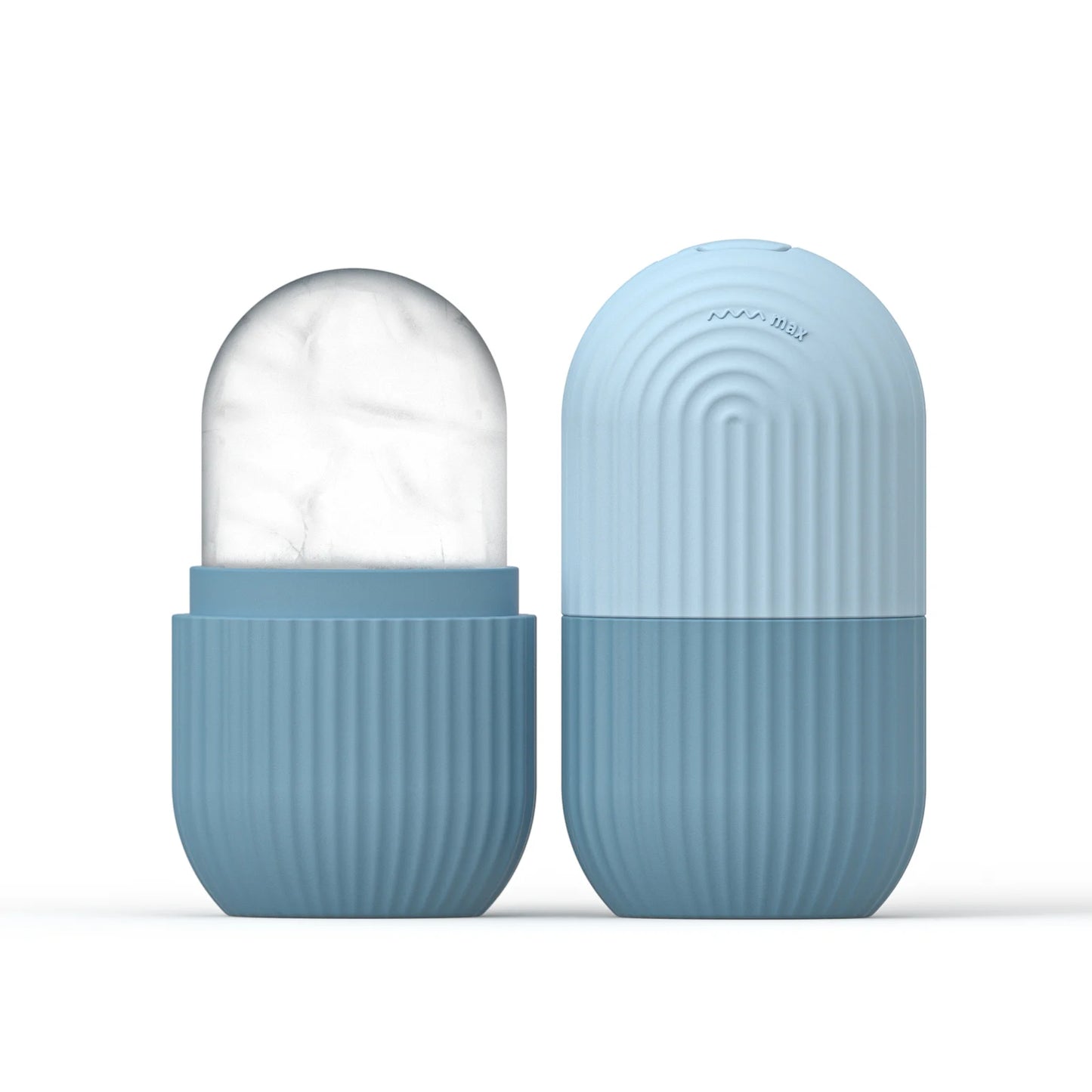 1pc silicone face ice cube mold for Beauty and Skin Care silicon face ice roller - Blue