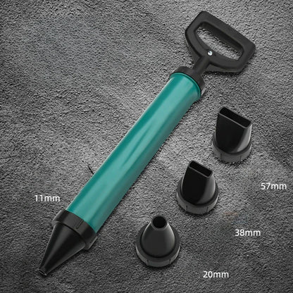 Stainless Steel Cement Gun Round Flat Nozzle Grouting Machine Site Cement Plugging Seam Filler Mortar Cement Caulking Gun