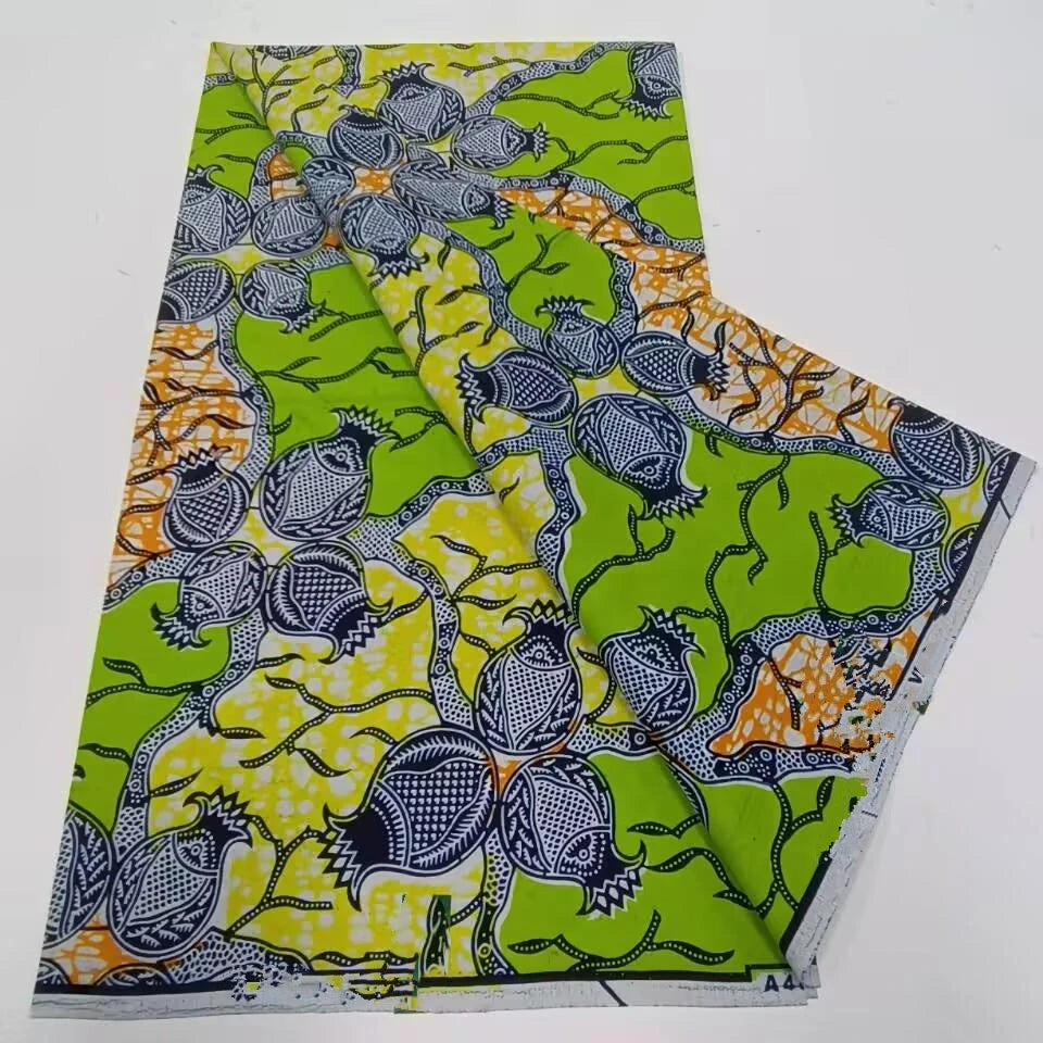 African Ankara prints batik patchwork fabric real wax African sewing material 100% cotton tissu for dress crafts - as picture
