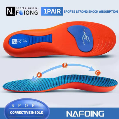 Sport Orthopedic Insoles for Feet Men Women EVA Breathable Shock Absorption Shoes Insole for Running Basketball Sport Care Pa
