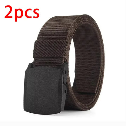 Men's Belt Outdoor Casual Canvas Belt Metal Free Training Nylon Tactical Belt With Pants Jeans Belt Sports Belts For Men Wome