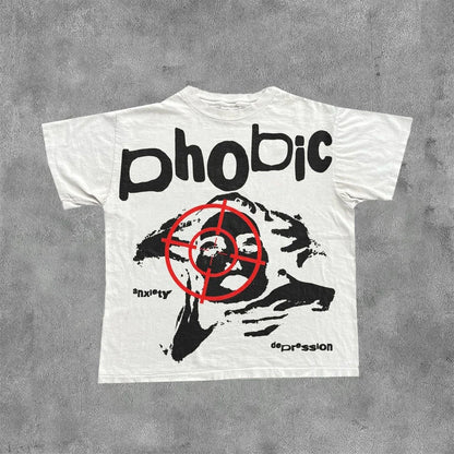 Vintage Dark Centipede Skeletal Graphic Cotton Print T-shirt Men Y2K Summer Short Sleeves Oversize T-shirt Women Casual Tee T