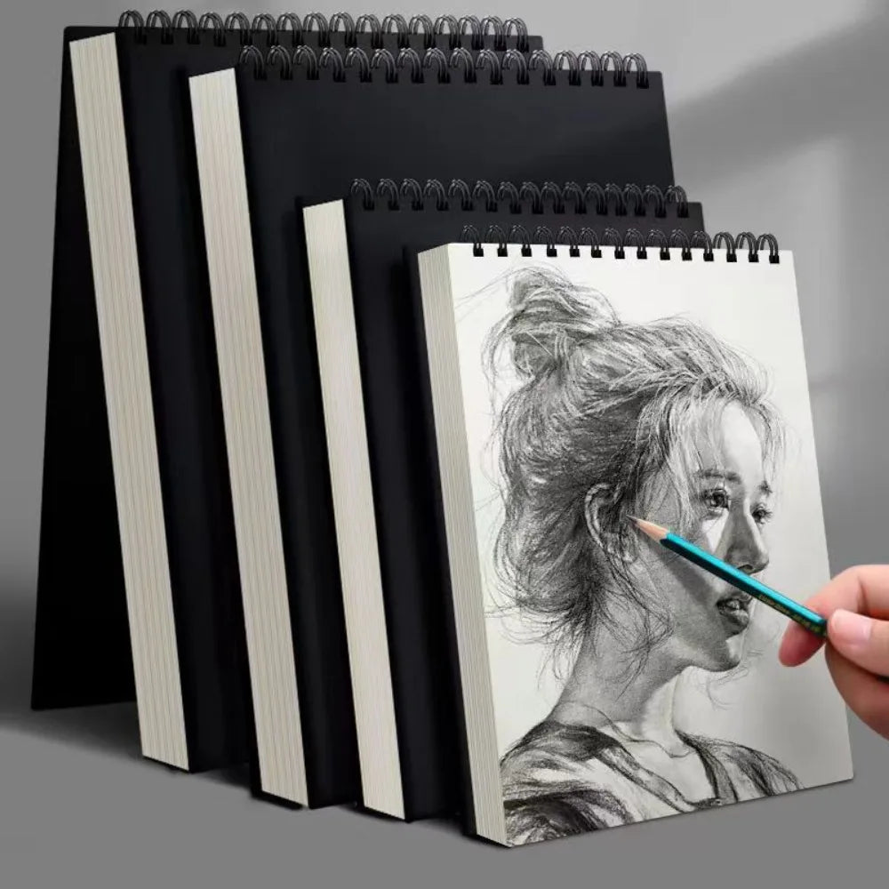 30 Sheets 8K 16K Coil Sketchbook Spiral Bound Eco-Friendly Thick Drawing Paper Acid Free A4 A5 A6 Artist Sketch Pad Oil Paint