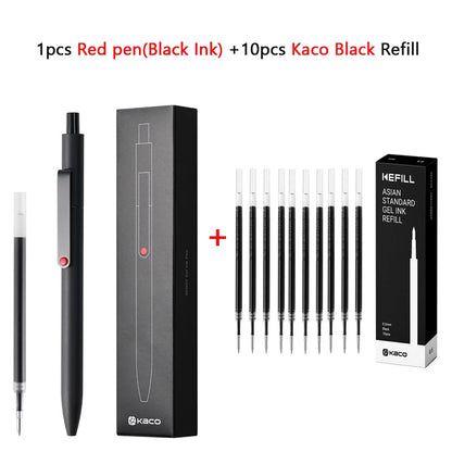 KACO 0.5mm MIDOT Gel Ink Pens, Quick-drying Press Smooth Writing Pen, High Volume for Taking Exams Grading Homework Doing Pap