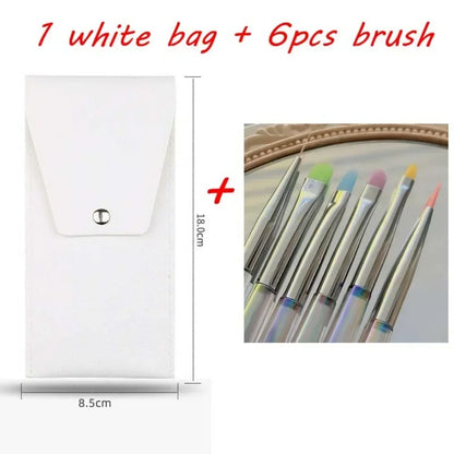 Nail Design Art Pen Aurora Transparent Brush Painting Nail Brush Uv Gel Extension Drawing Carving Pen Diy Manicure Tool With 