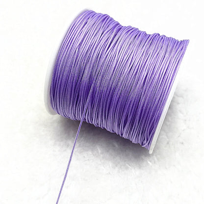 NEW 0.4/0.8/1.0/1.5mm Nylon Cord Thread Chinese Knot Macrame Cord Bracelet Braided String DIY Tassels Beading Shamballa Threa