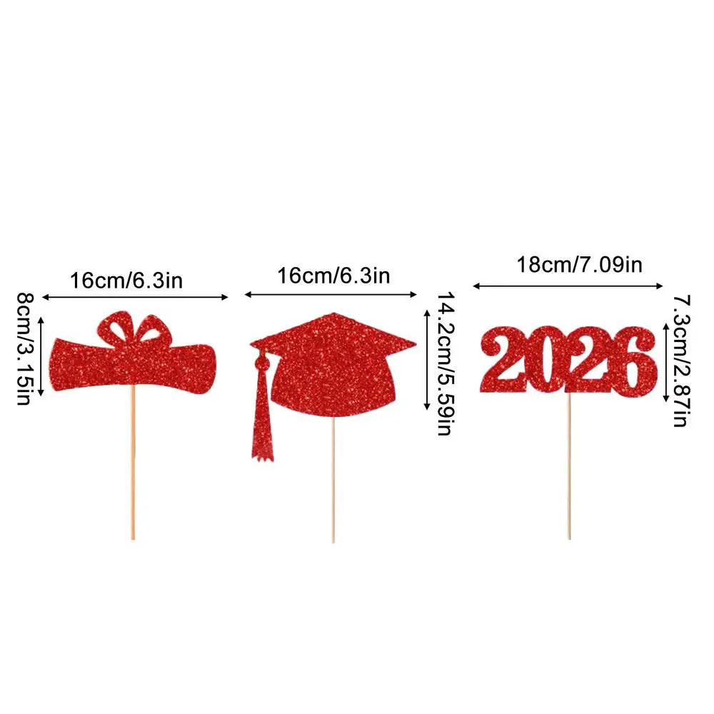 Graduation Season Decor 2026 Graduation Cake Topper for Graduation Cake Topper Party DIY Cake Dessert Decoration Supplies - R