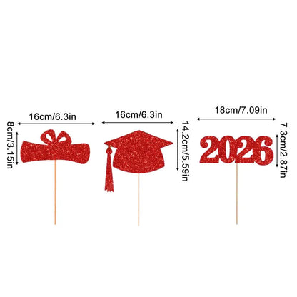 Graduation Season Decor 2026 Graduation Cake Topper for Graduation Cake Topper Party DIY Cake Dessert Decoration Supplies