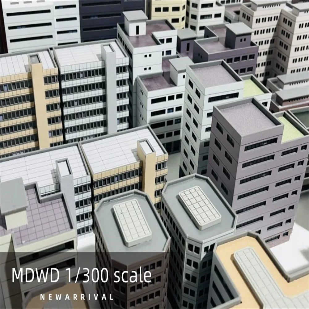 Architecture 1:300 ABS Building Scene Plastic Assembly Model Train Layout Design Materials