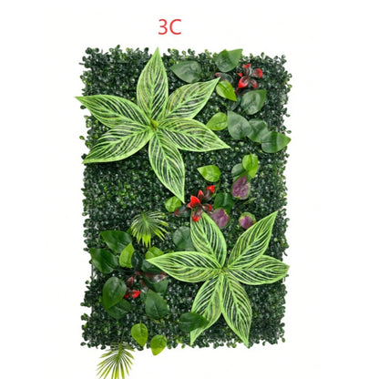 Artificial Green Wall Panels Faux Jungle Grass Decor for Home Garden Vibrant Greenery Mats for Outdoor Patio Weddings Christm