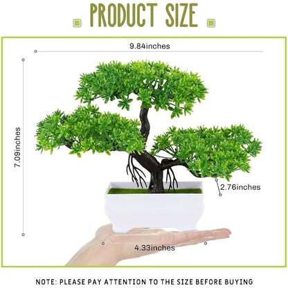 Artificial Plants Bonsai Simulated Tree Potted Fake Flowers Table Porch Potted Ornaments Home Wedding Decor Housewarming Gift