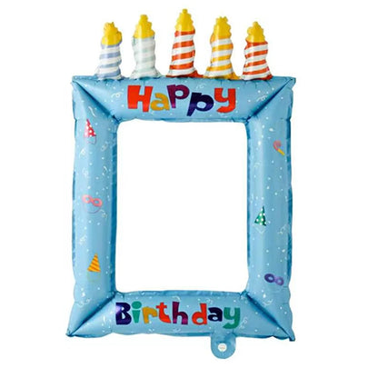 28inch Princess Theme Balloon Photo Frame, Selfie Photography Backdrop Prop Balloons, for Birthday Party Celebrations Decorat