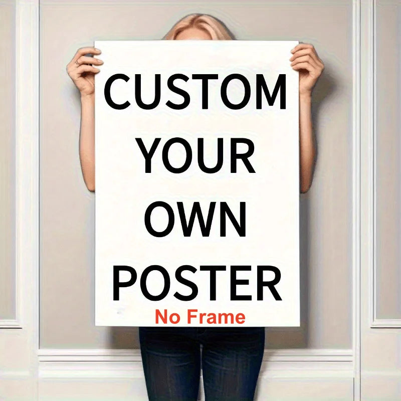 Custom Frameless Canvas Art Poster Family Portraits, Landscapes, Animals Holiday Decorations Home Room Decor